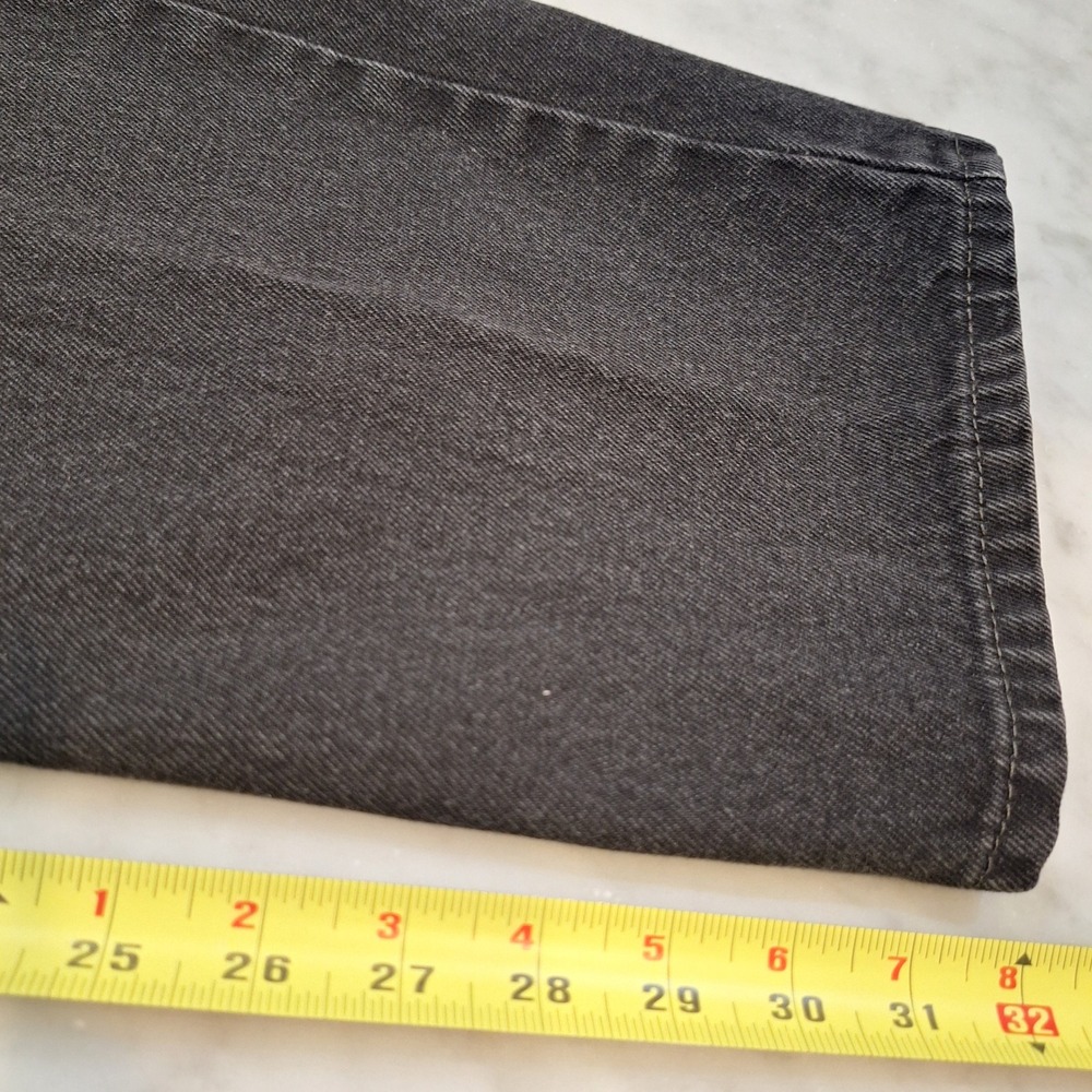 Levi's 550 Relaxed Fit Jeans Mens 38x34 Black Denim Faded Tapered Leg Pants - Picture 8 of 9